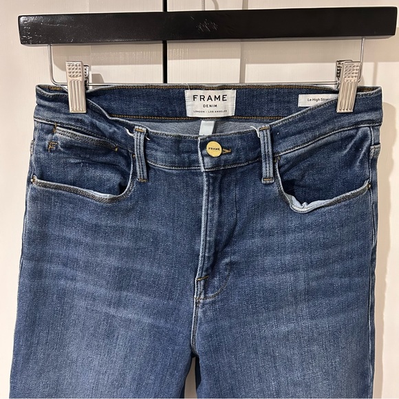 FRAME Le High Straight Leg Jean - Dublin Wash - Picture 5 of 6